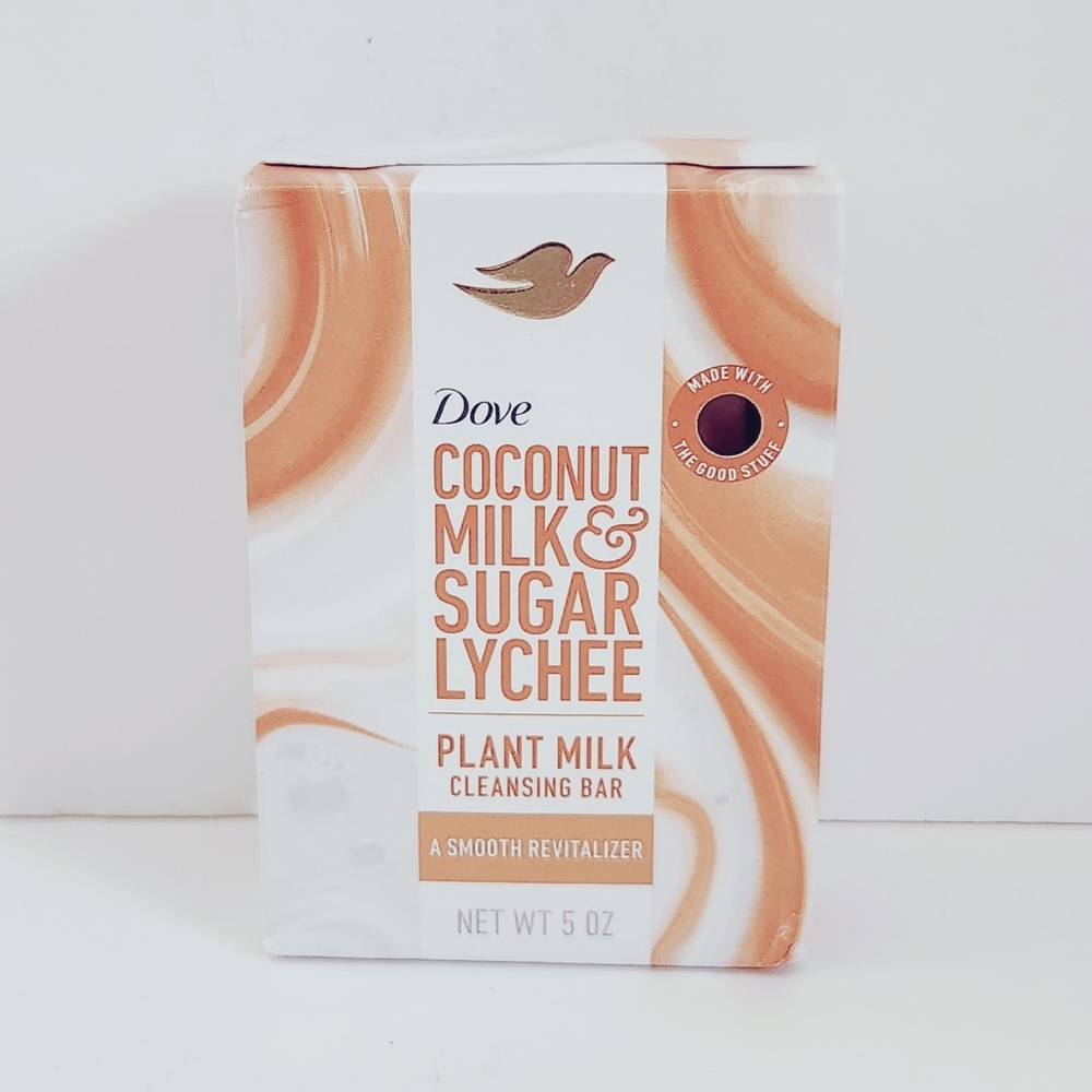 ⭐4/$15 Dove Coconut Milk & Sugar Lychee Plant Milk Cleansing Bar